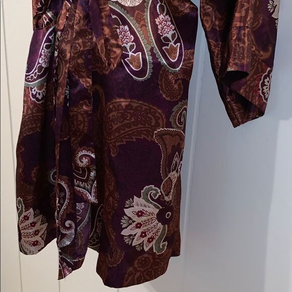 Vtg 90s California Dynasty silky polyester robe - Picture 3 of 5
